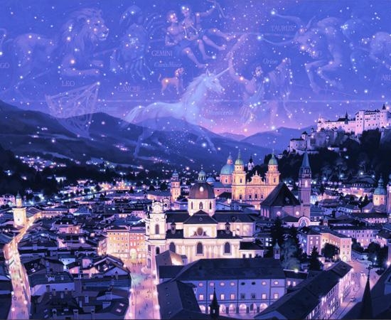 笹倉鉄平の絵画作品　タイトルは、Northern star atlas
